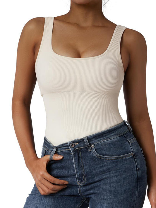 Snatching Ribbed Bodysuit